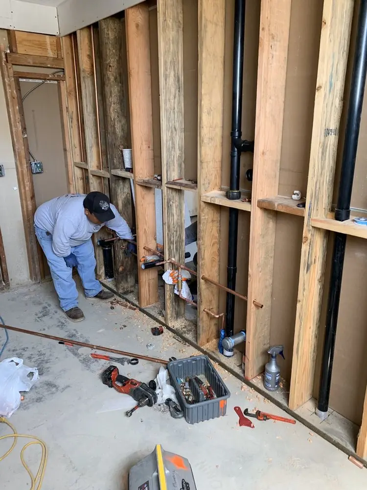 Commercial rough-in plumbing for Gas Line Repair in Caballito del Mar